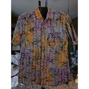 Vintage Mens Authenic Short Sleeve Shirt. Size L.